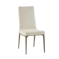 Cream Bronze Metal Base Dining Chairs, Set Of 2-Kirkland's Home Best