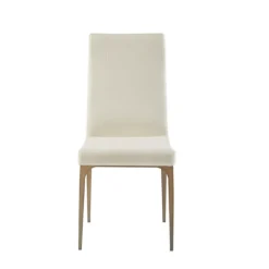 Cream Bronze Metal Base Dining Chairs, Set Of 2-Kirkland's Home Best