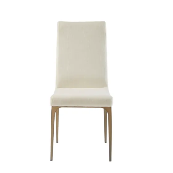 Cream Bronze Metal Base Dining Chairs, Set Of 2-Kirkland's Home Best