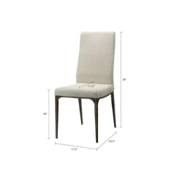 Cream Bronze Metal Base Dining Chairs, Set Of 2-Kirkland's Home Best