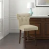 Cream Button Tufted Back Counter Stool-Kirkland's Home Fashion