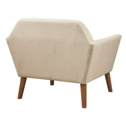 Cream Button Tufted Upholstered Accent Chair-Kirkland's Home Shop