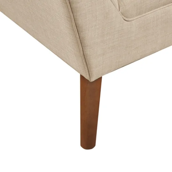 Cream Button Tufted Upholstered Accent Chair-Kirkland's Home Shop