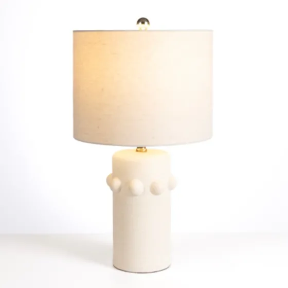 Cream Ceramic Knobs Table Lamp-Kirkland's Home New