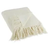 Cream Chenille Fringe Throw-Kirkland's Home Sale