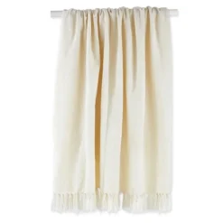 Cream Chenille Fringe Throw-Kirkland's Home Sale