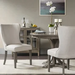 Cream Curved Back Upholstered Dining Chair-Kirkland's Home Best