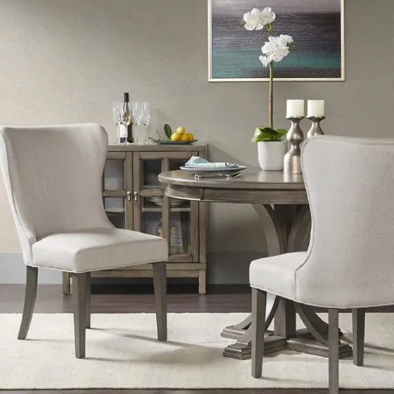 Cream Curved Back Upholstered Dining Chair-Kirkland's Home Best