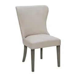 Cream Curved Back Upholstered Dining Chair-Kirkland's Home Best