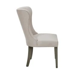 Cream Curved Back Upholstered Dining Chair-Kirkland's Home Best