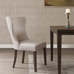 Cream Curved Back Upholstered Dining Chair-Kirkland's Home Best