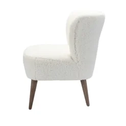 Cream Fluffy Wingback Accent Chair-Kirkland's Home Flash Sale
