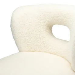 Cream Fluffy Wingback Accent Chair-Kirkland's Home Flash Sale