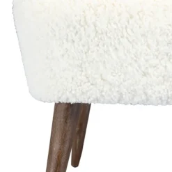 Cream Fluffy Wingback Accent Chair-Kirkland's Home Flash Sale