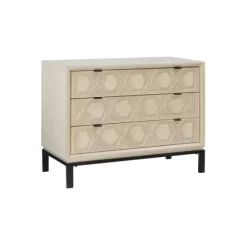 Cream Geometric Overlay Chest-Kirkland's Home Hot