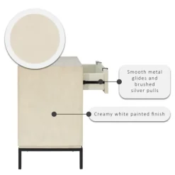 Cream Geometric Overlay Chest-Kirkland's Home Hot