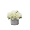 Cream Hydrangea Arrangement In Cement Planter-Kirkland's Home Sale