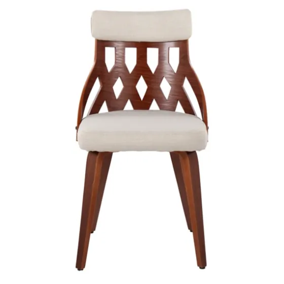 Cream Lattice Back 2-Pc. Dining Chair Set-Kirkland's Home Fashion