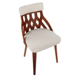 Cream Lattice Back 2-Pc. Dining Chair Set-Kirkland's Home Fashion