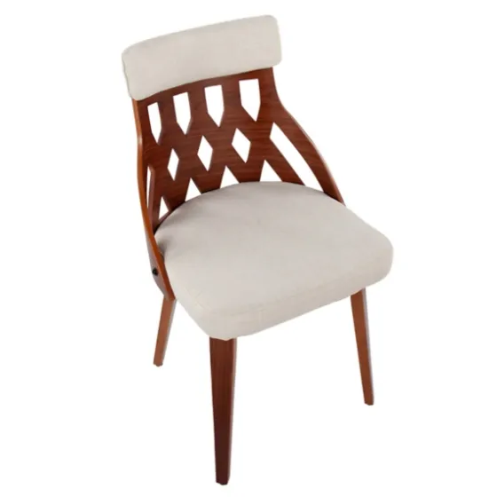 Cream Lattice Back 2-Pc. Dining Chair Set-Kirkland's Home Fashion