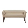 Cream Low Back Flared Arms Bench-Kirkland's Home Cheap