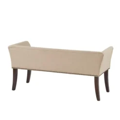 Cream Low Back Flared Arms Bench-Kirkland's Home Cheap
