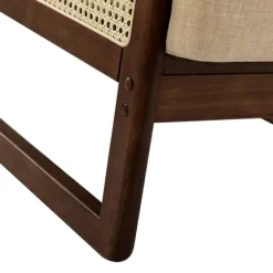 Cream Mahogany Finish Cane Panel Accent Chair-Kirkland's Home Cheap