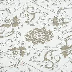 Cream Moroccan Pattern Tray With Gold Edges-Kirkland's Home Clearance