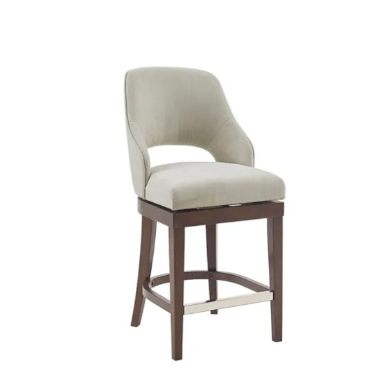 Cream Open Back Swivel Base Counter Stool-Kirkland's Home Clearance