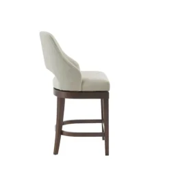 Cream Open Back Swivel Base Counter Stool-Kirkland's Home Clearance