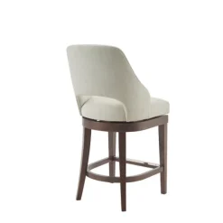 Cream Open Back Swivel Base Counter Stool-Kirkland's Home Clearance