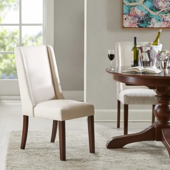 Cream Parson Dining Chairs, Set Of 2-Kirkland's Home Fashion