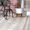 Cream Serna Tribal Outdoor Area Rug, 5X7-Kirkland's Home Fashion