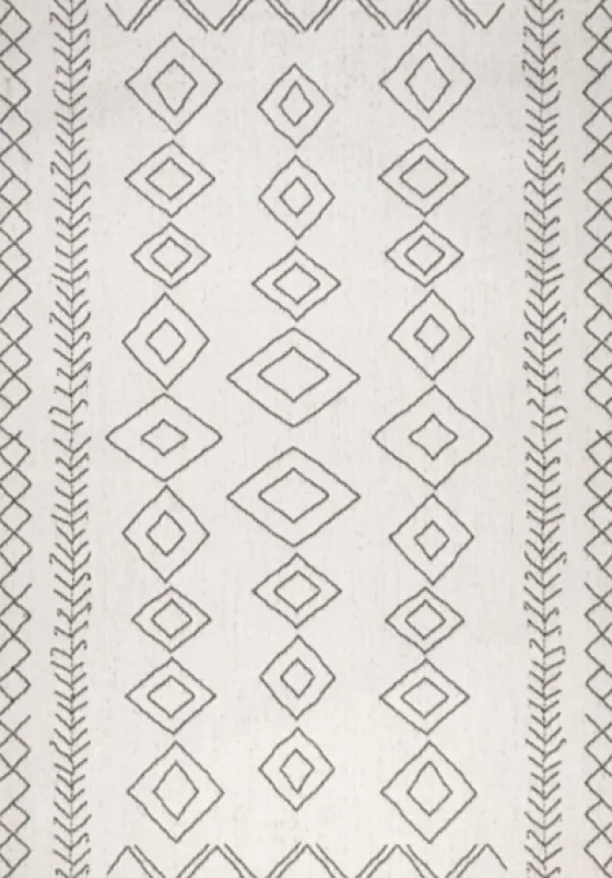 Cream Serna Tribal Outdoor Area Rug, 5X7-Kirkland's Home Fashion