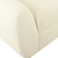 Cream Sherpa And Wood Storage Bench-Kirkland's Home Flash Sale
