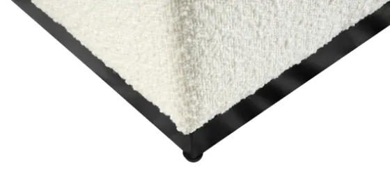 Cream Sherpa Boucle Cube Ottoman-Kirkland's Home Clearance