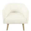 Cream Sherpa Upholstered Barrel Accent Chair-Kirkland's Home Fashion