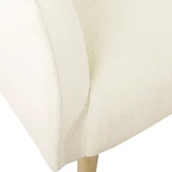 Cream Sherpa Upholstered Barrel Accent Chair-Kirkland's Home Fashion
