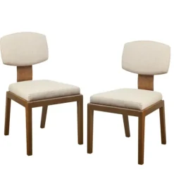 Cream Square Back Dining Chairs, Set Of 2-Kirkland's Home Sale
