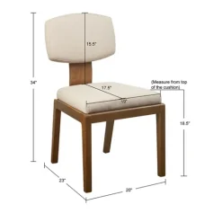 Cream Square Back Dining Chairs, Set Of 2-Kirkland's Home Sale