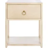 Cream Square Wood Nightstand-Kirkland's Home New