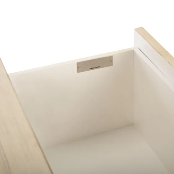 Cream Square Wood Nightstand-Kirkland's Home New