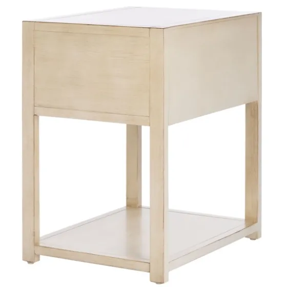 Cream Square Wood Nightstand-Kirkland's Home New