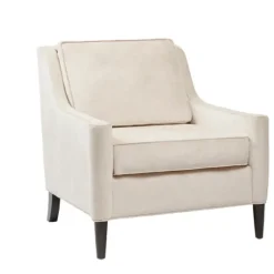 Cream Swoop Arms Upholstered Armchair-Kirkland's Home Clearance