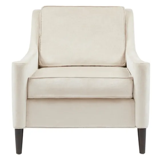 Cream Swoop Arms Upholstered Armchair-Kirkland's Home Clearance
