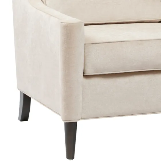 Cream Swoop Arms Upholstered Armchair-Kirkland's Home Clearance