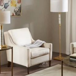 Cream Swoop Arms Upholstered Armchair-Kirkland's Home Clearance