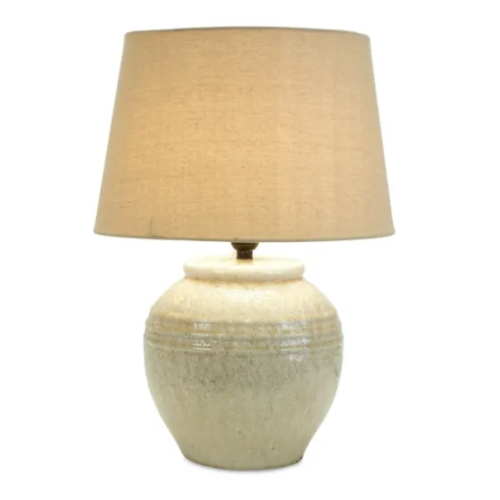 Cream Terracotta And Linen Table Lamp-Kirkland's Home Best Sale