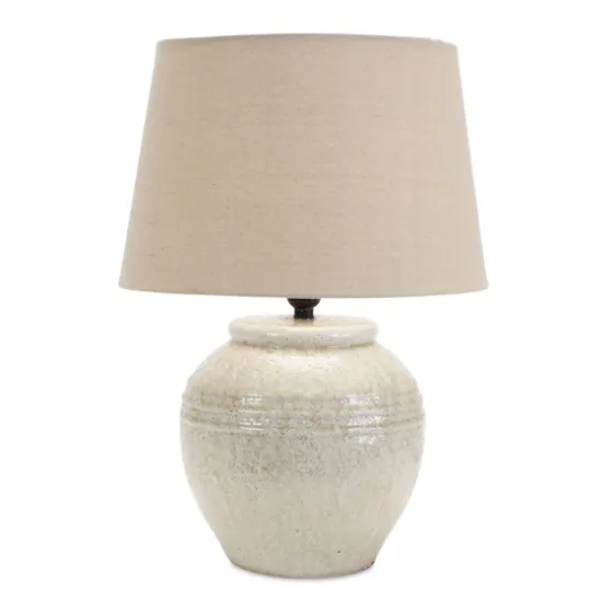 Cream Terracotta And Linen Table Lamp-Kirkland's Home Best Sale