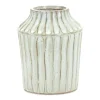Cream Terracotta Ribbed Vase, 8 In.-Kirkland's Home Best